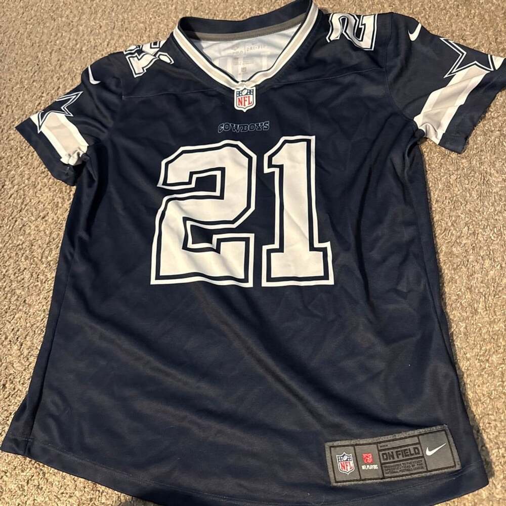Nike Dallas Cowboys Ezekiel Elliott #21 On Field Game Jersey Youth Size S